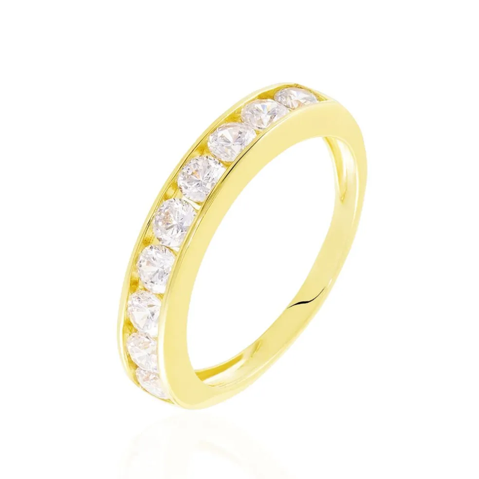 Bague Davila Or Jaune Oxyde De Zirconium