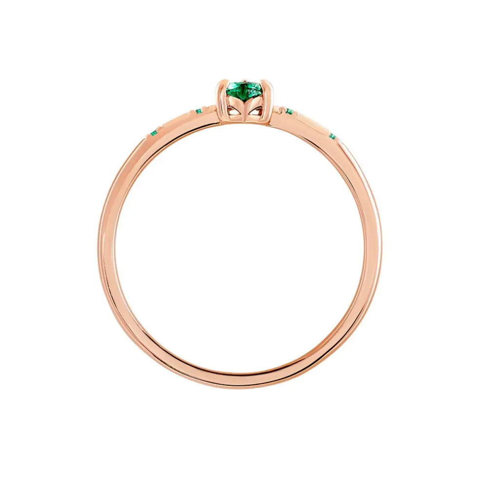 Bague Déclaration Argent Rose Oxyde De Zirconium