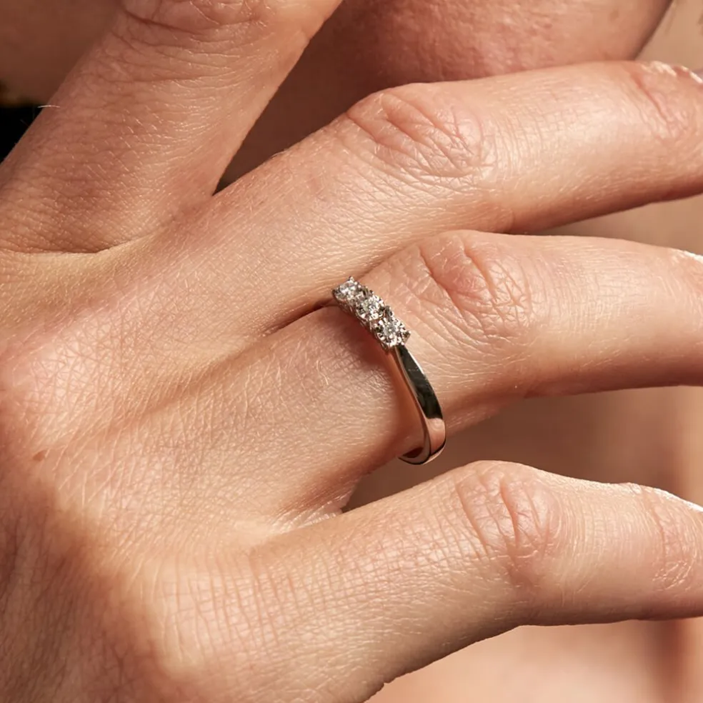 Bague Diamotion Or Blanc Diamant