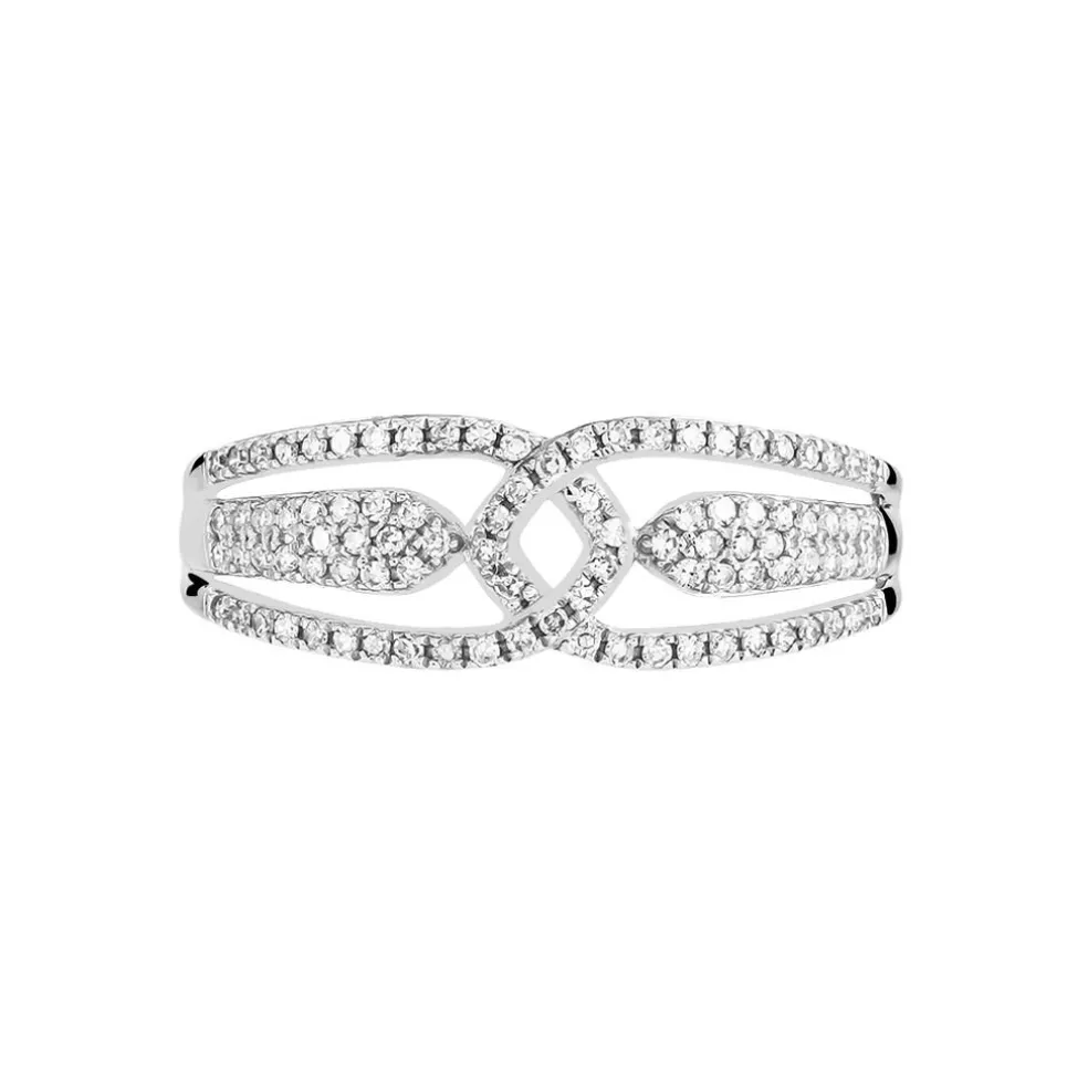 Bague Diana Or Blanc Diamant