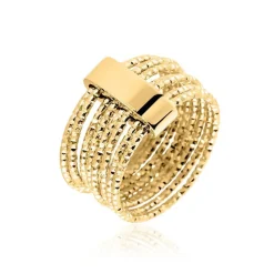 Bague Dion Acier Jaune