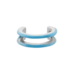Bague D'oreille Unitaire Argent Blanc Samba