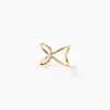 Bague D'oreille Unitaire Lenz Or Jaune Oxyde De Zirconium