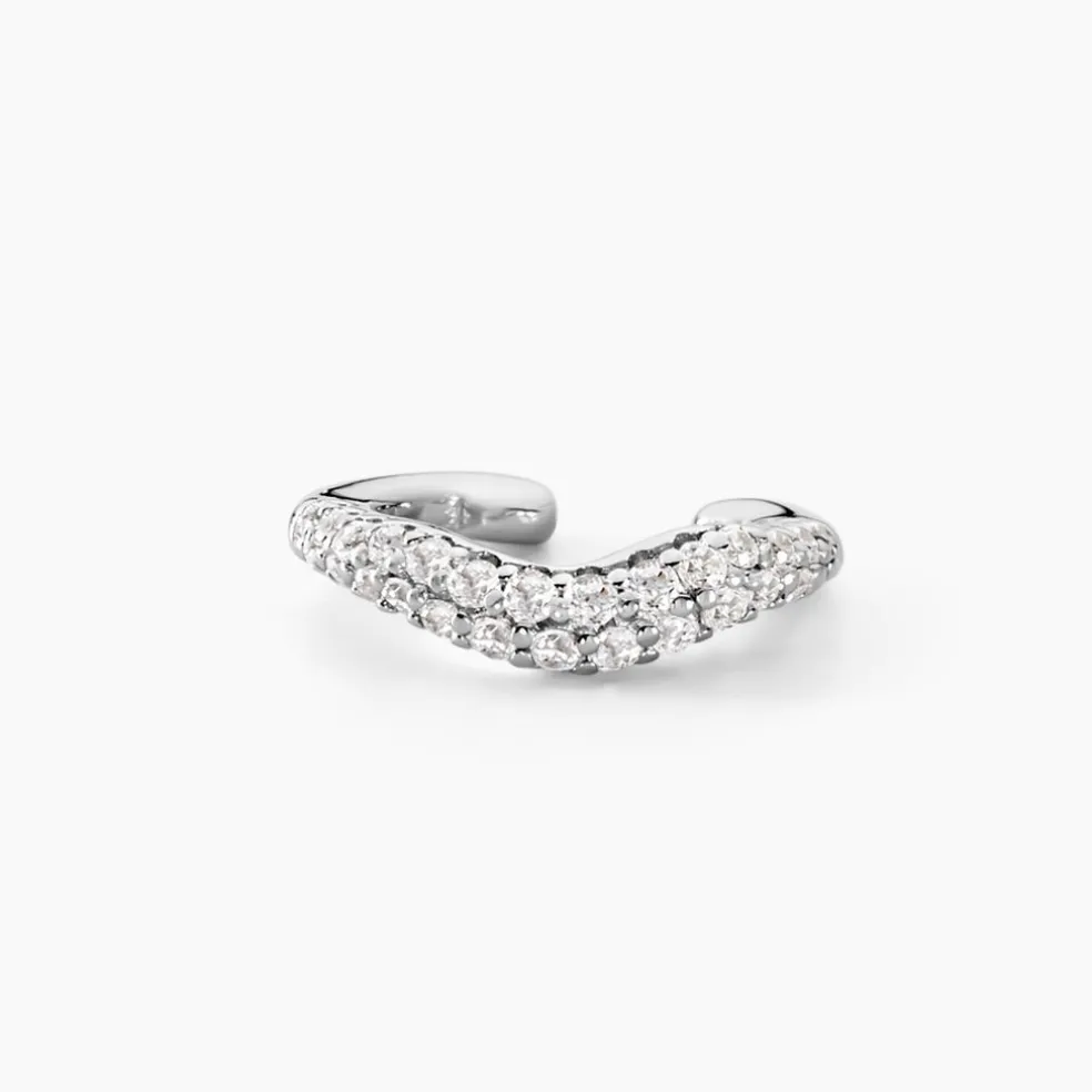 Bague D'oreille Unitaire Nandie Argent Blanc Oxyde De Zirconium