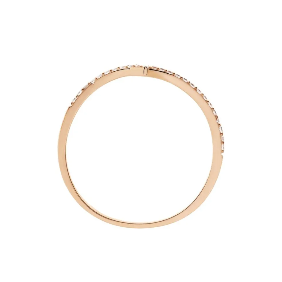Bague Dounia Or Rose Oxyde De Zirconium