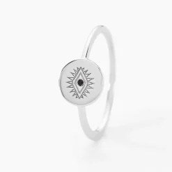 Bague Dristie Argent Blanc Turquoise