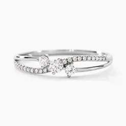 Bague Edwige Or Blanc Oxyde De Zirconium