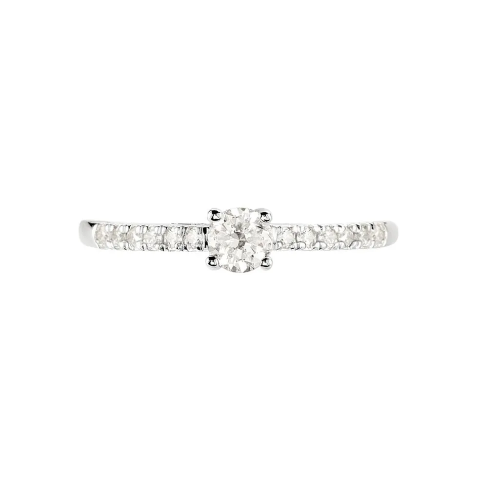 Bague Eliisa Or Blanc Diamant