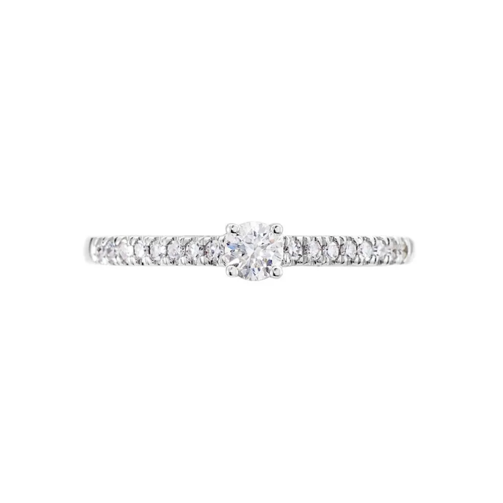 Bague Eliisa Or Blanc Diamant
