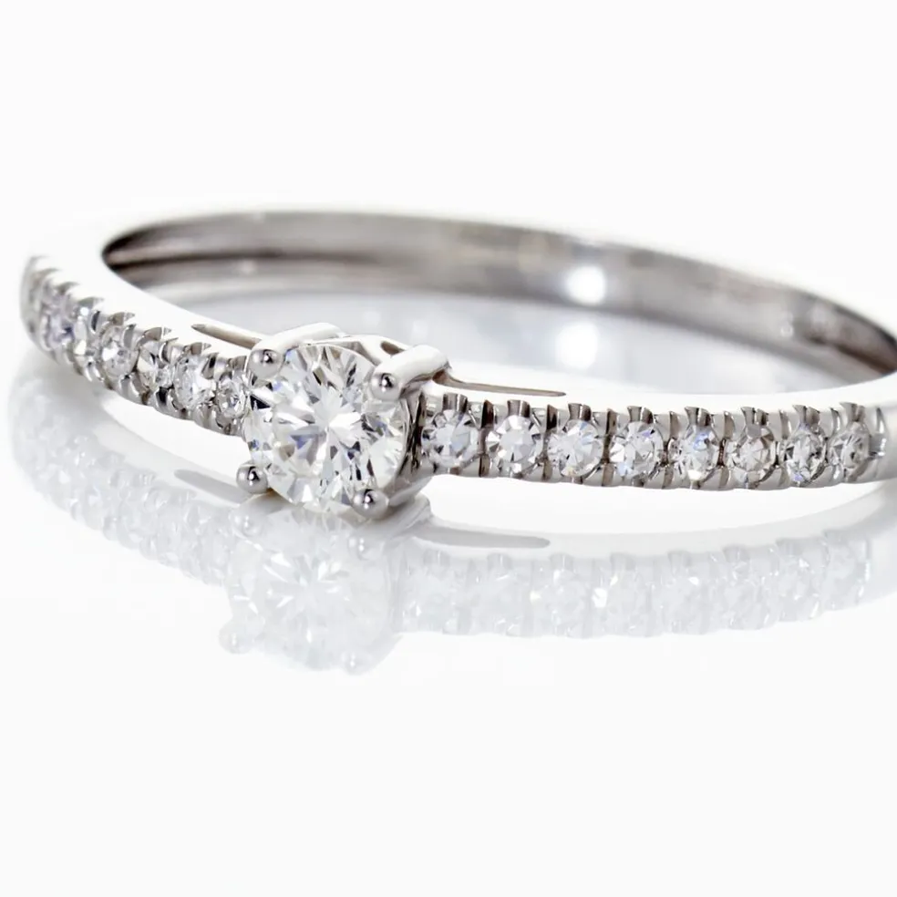 Bague Eliisa Or Blanc Diamant