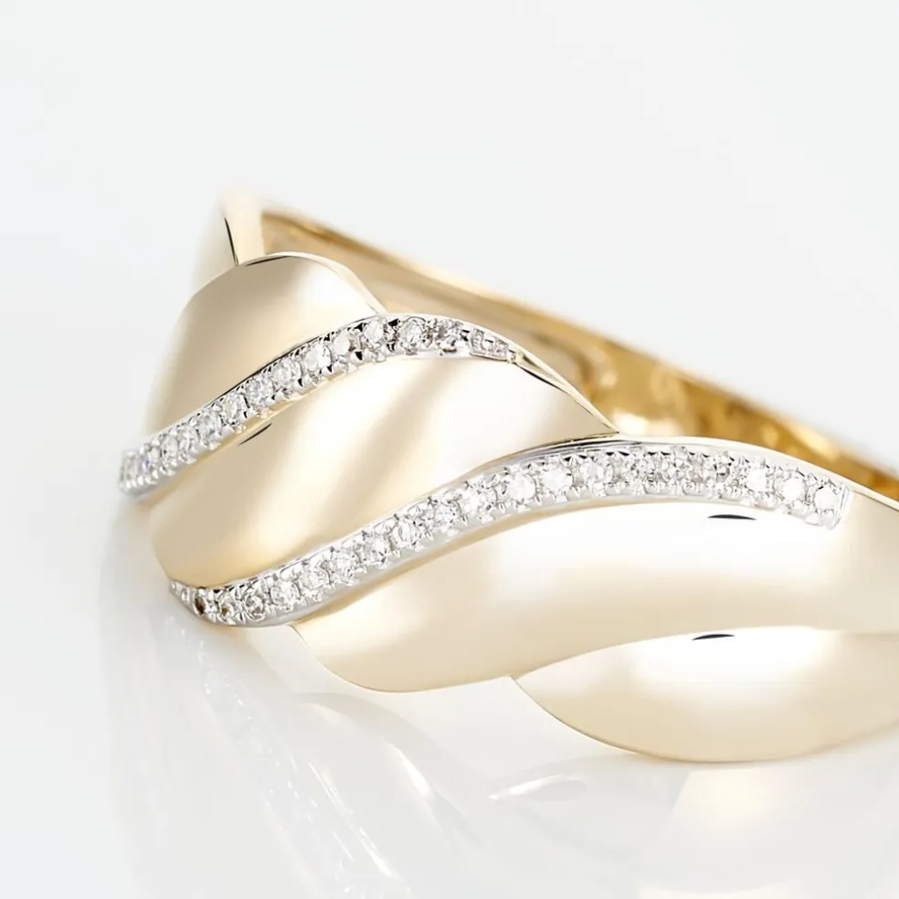 Bague Elyanne Or Jaune Diamant