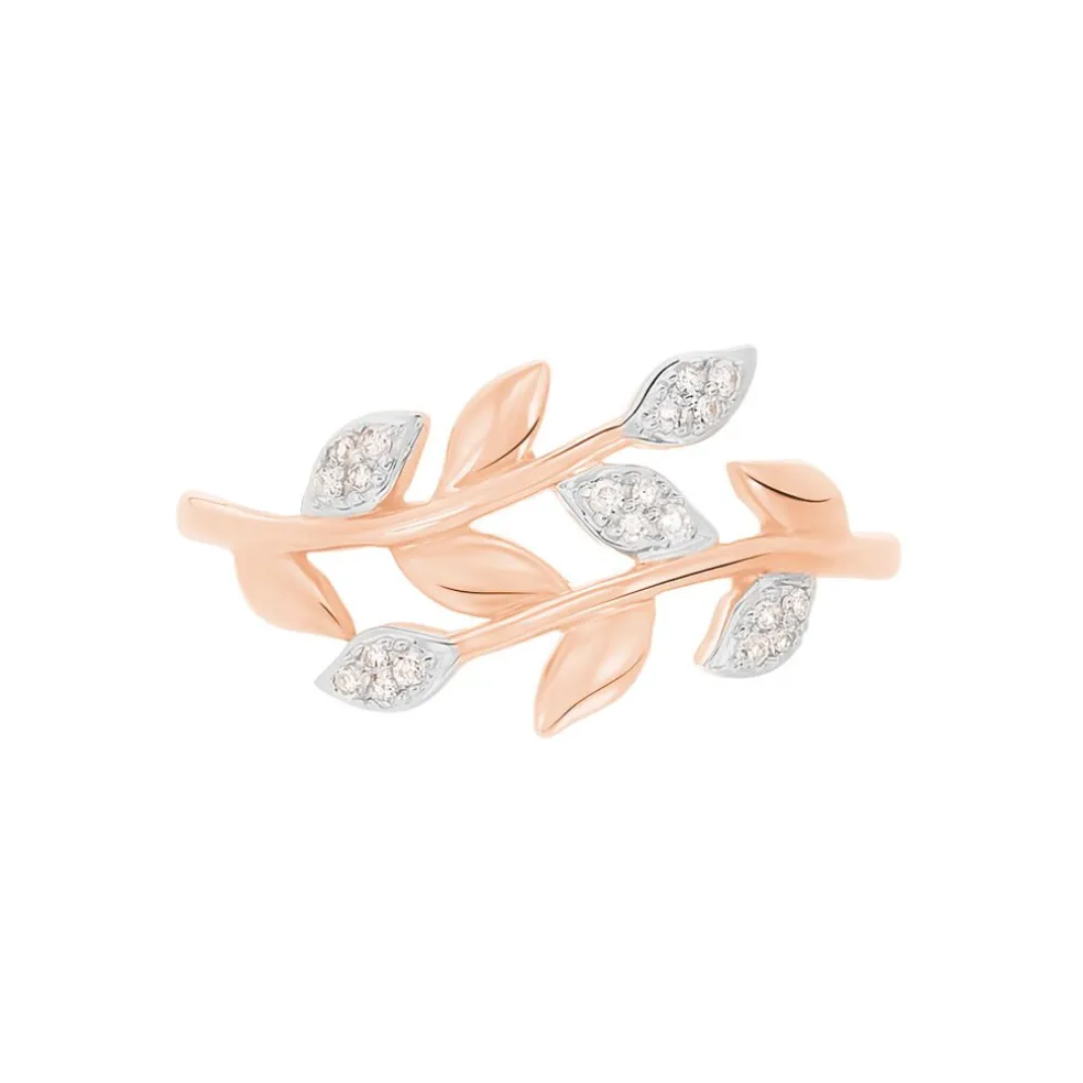 Bague Emelyne Or Rose Diamant