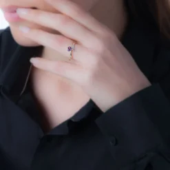 Bague Eva Or Jaune Péridot Et Diamant