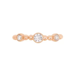 Bague Fahriye Argent Rose Oxyde De Zirconium