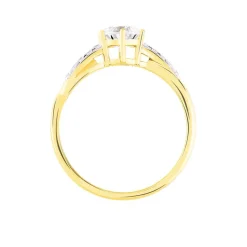 Bague Filipa Or Bicolore Oxyde De Zirconium