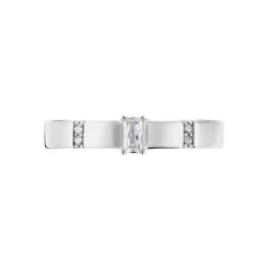 Bague Frey Argent Blanc Oxyde De Zirconium