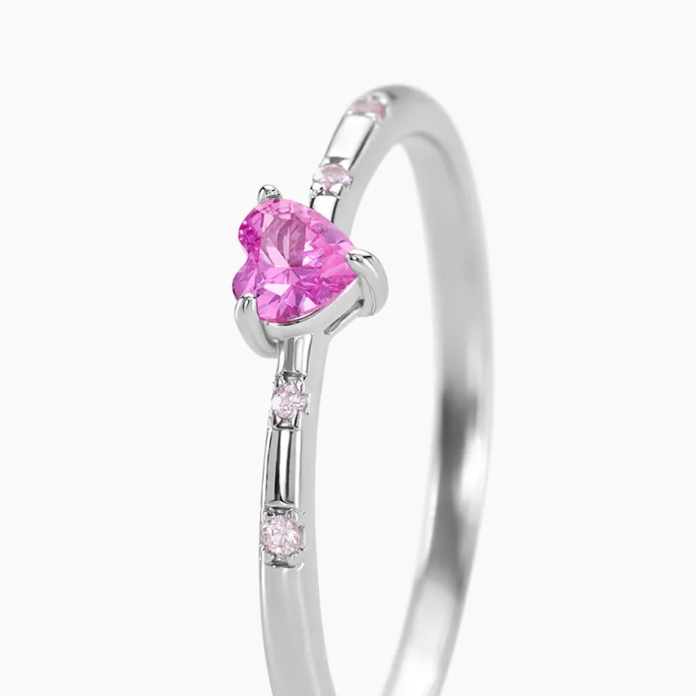Bague Gemmie Argent Blanc Oxyde De Zirconium