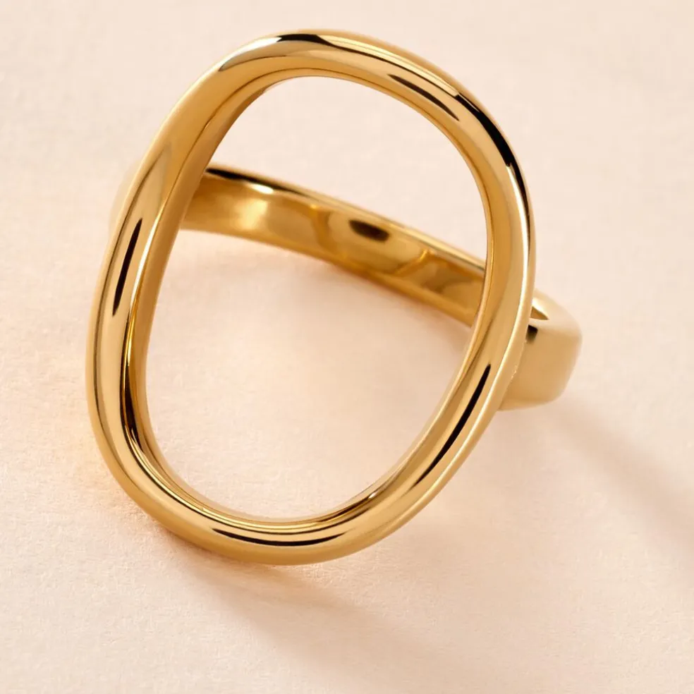 Bague Gold Aura Acier Jaune