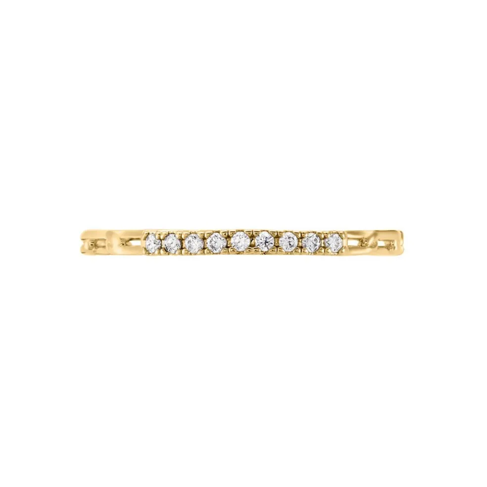 Bague Grady Plaqué Or Jaune Oxyde De Zirconium