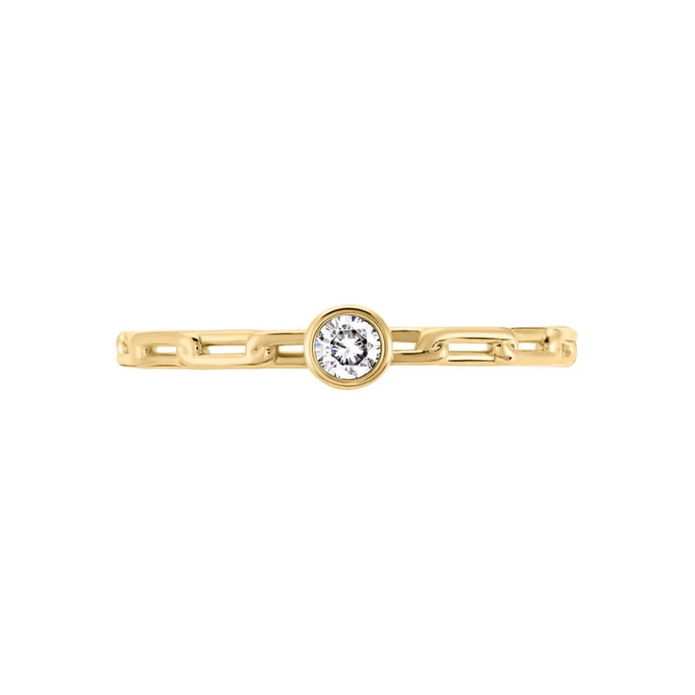 Bague Grady Plaqué Or Jaune Oxyde De Zirconium