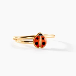 Bague Helidie Coccinelle Or Jaune