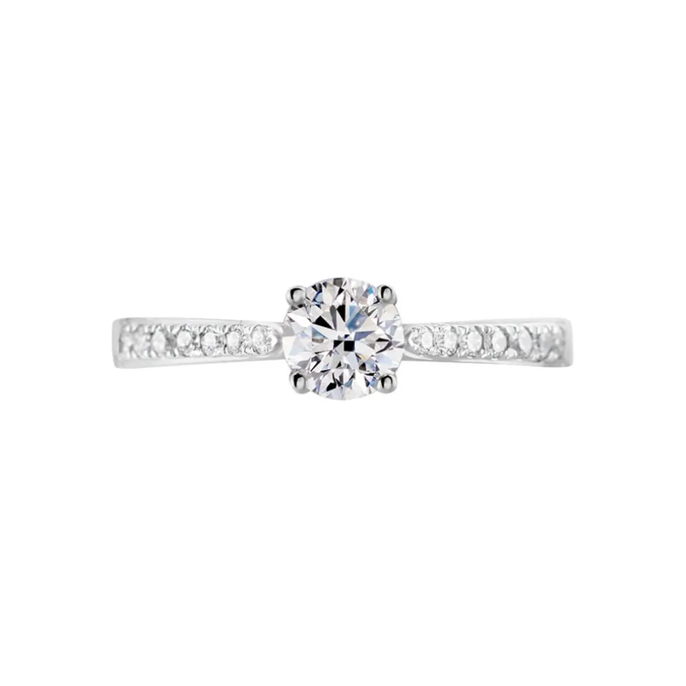 Bague Hemera Ld Platine Blanc Diamant Synthétique