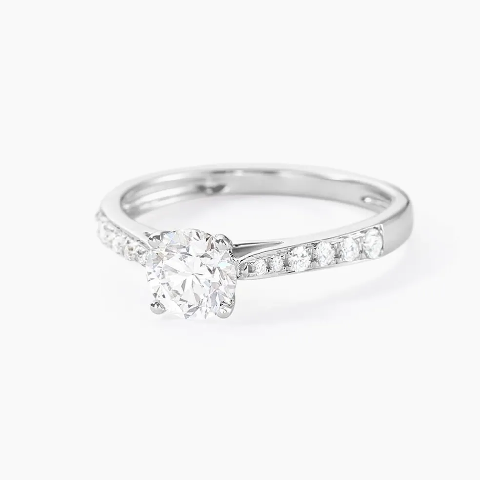 Bague Hemera Ld Platine Blanc Diamant Synthétique