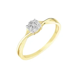 Bague Imelie Or Jaune Diamant