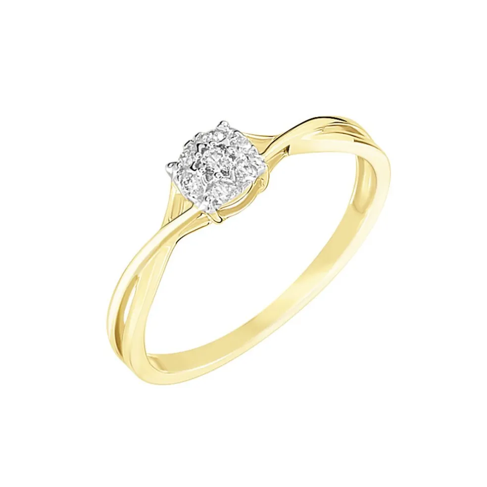 Bague Imelie Or Jaune Diamant
