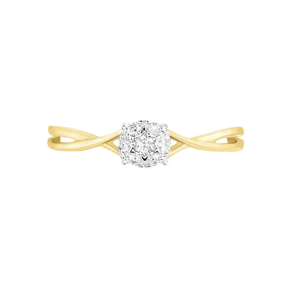 Bague Imelie Or Jaune Diamant