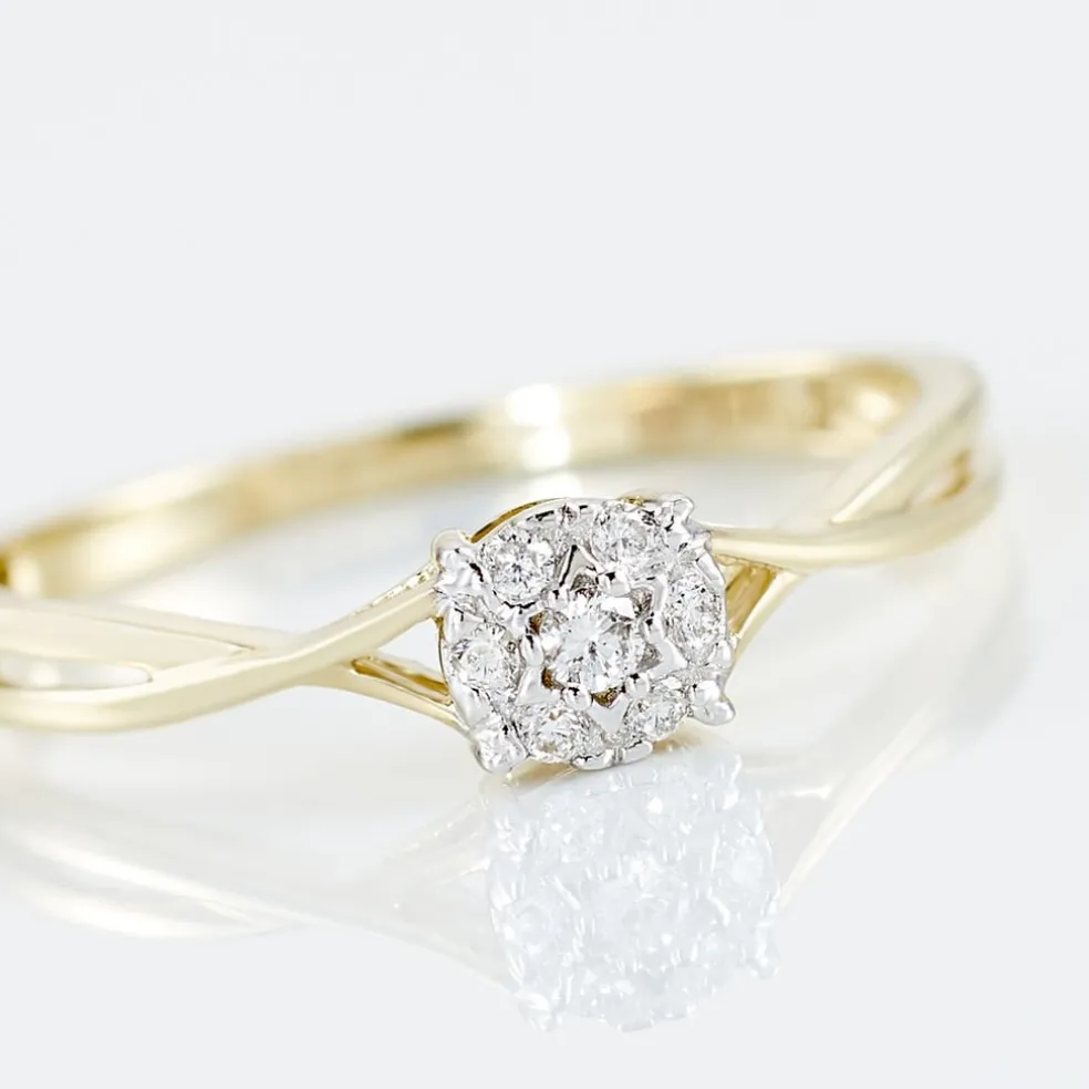 Bague Imelie Or Jaune Diamant