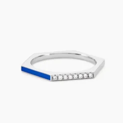 Bague Infini Pop Argent Blanc Oxyde De Zirconium