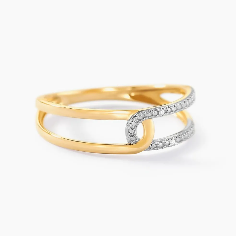Bague Infinite Love Or Jaune Diamant