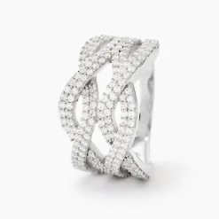 Bague Ireneo Argent Blanc Oxyde De Zirconium
