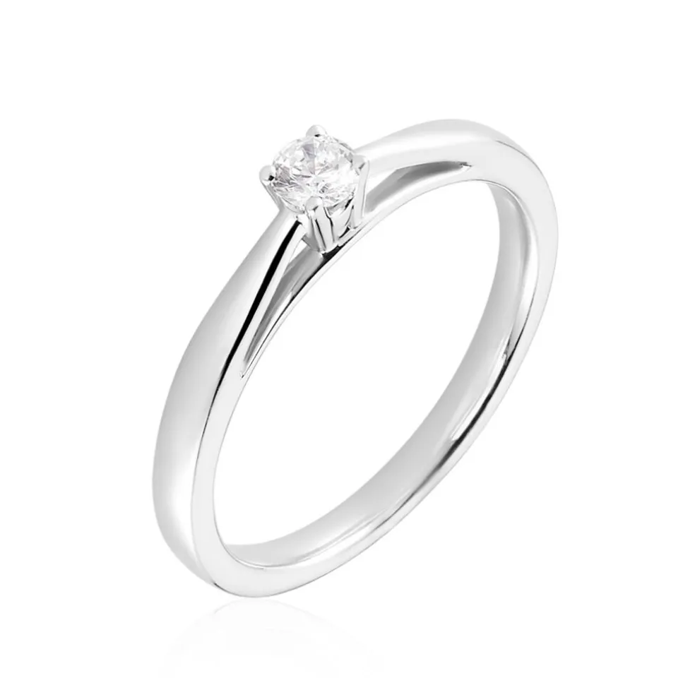 Bague Iris Platine Blanc Diamant