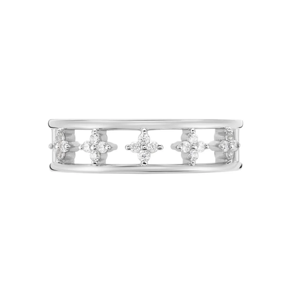 Bague Isia Argent Blanc Oxyde De Zirconium