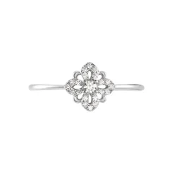 Bague Isia Argent Blanc Oxyde De Zirconium