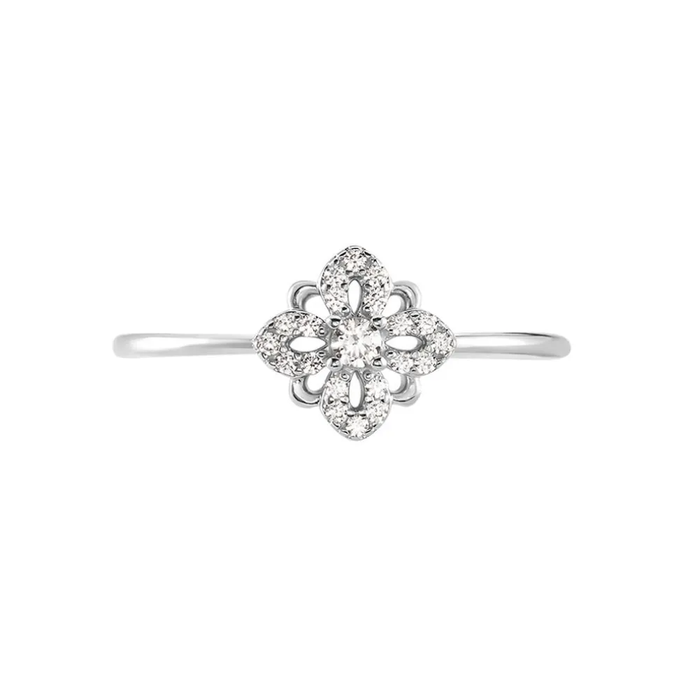 Bague Isia Argent Blanc Oxyde De Zirconium