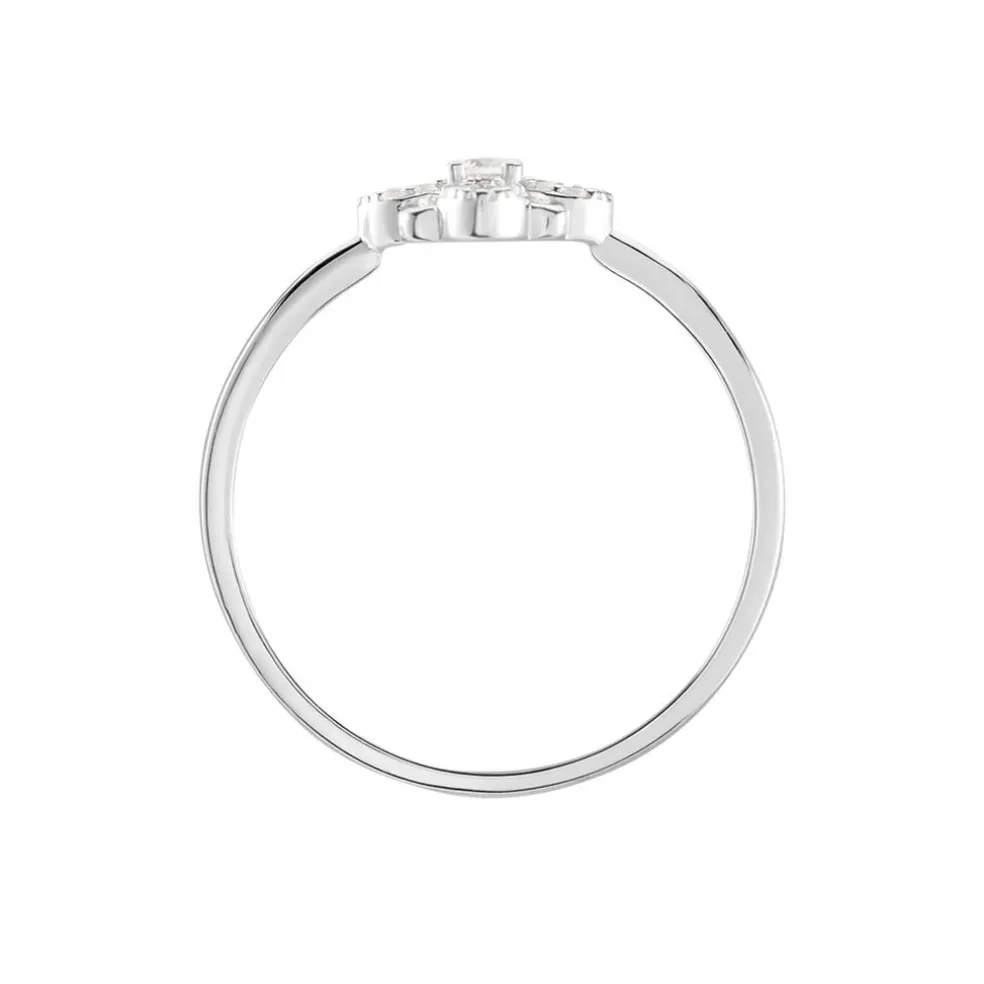 Bague Isia Argent Blanc Oxyde De Zirconium