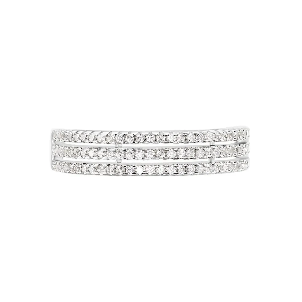 Bague Isora Argent Blanc Oxyde De Zirconium