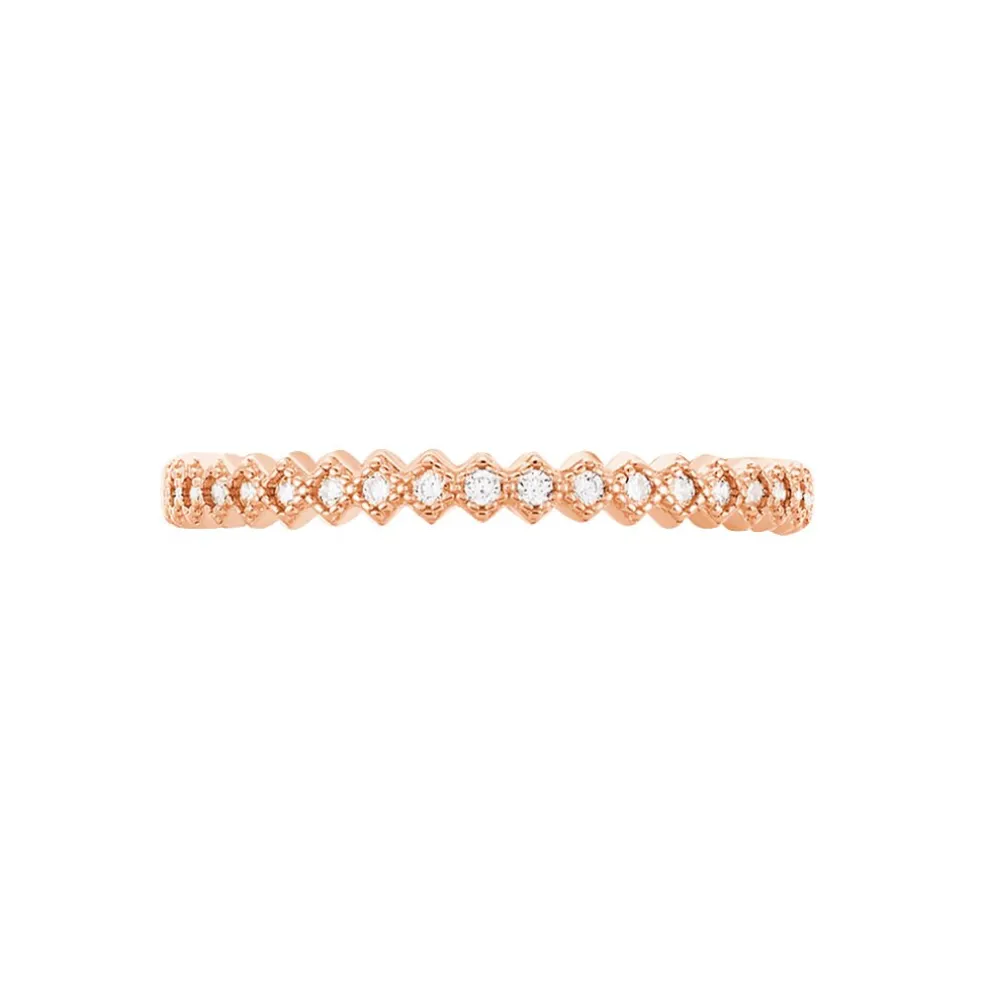 Bague Jannike Argent Rose Oxyde De Zirconium