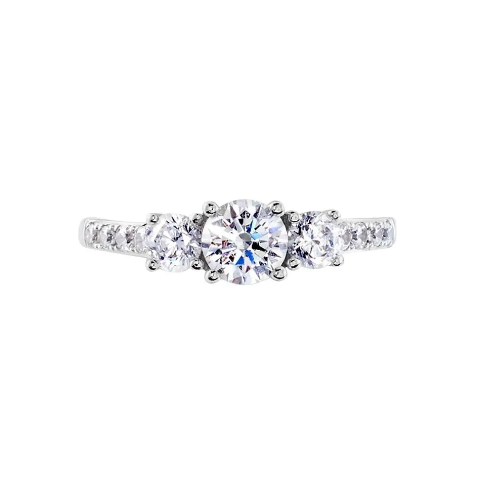 Bague Jennifere Or Blanc Oxyde
