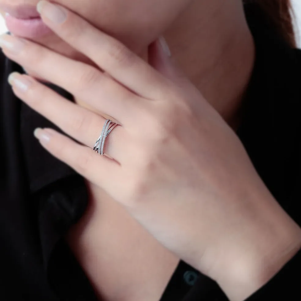 Bague Julianne Or Blanc Diamant Divers