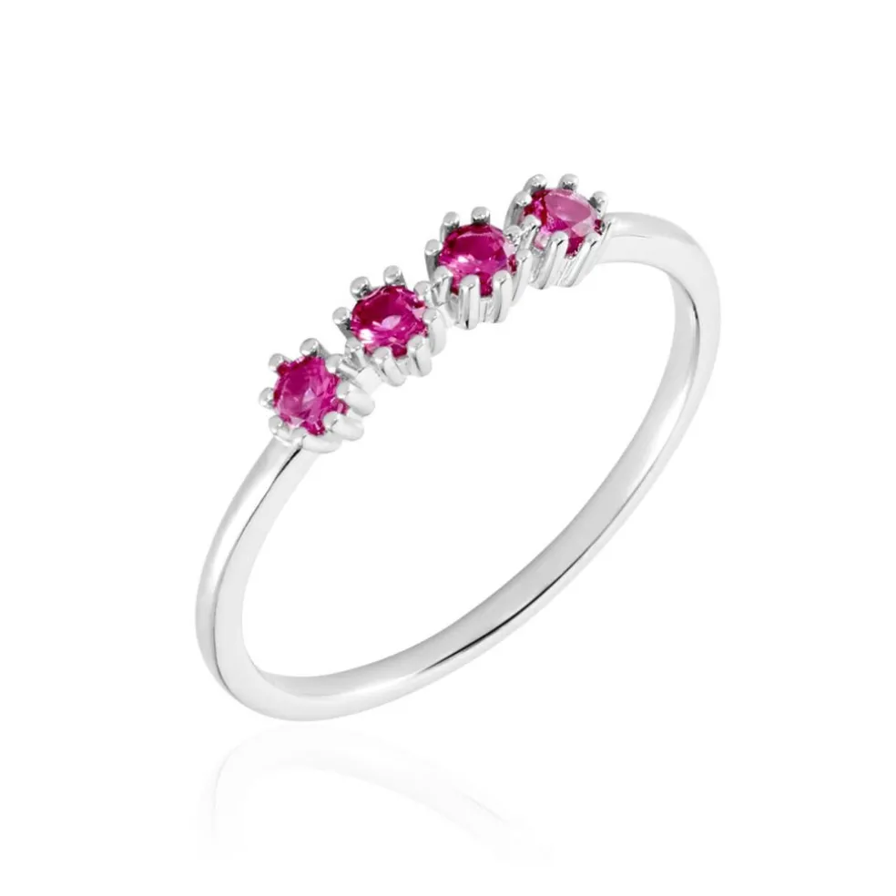 Bague Karrie Argent Blanc Oxyde De Zirconium