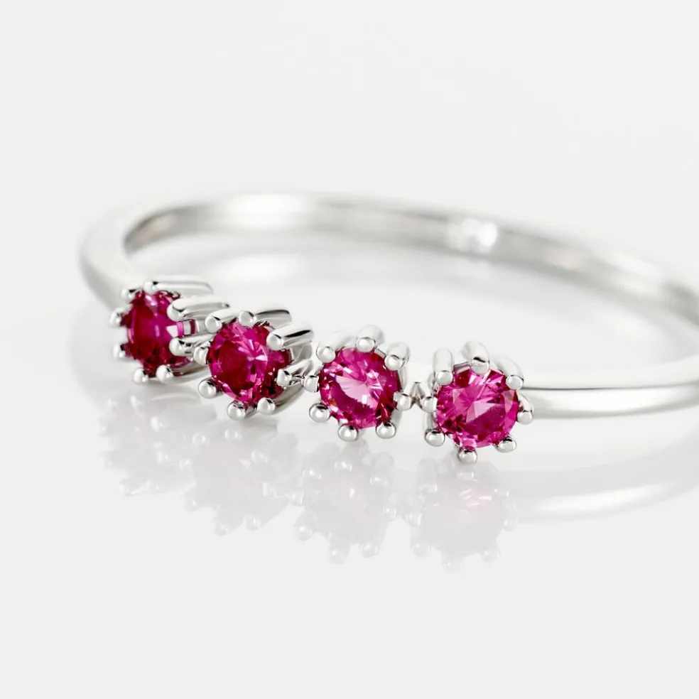 Bague Karrie Argent Blanc Oxyde De Zirconium