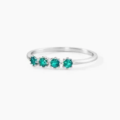 Bague Karrie Argent Blanc Oxyde De Zirconium