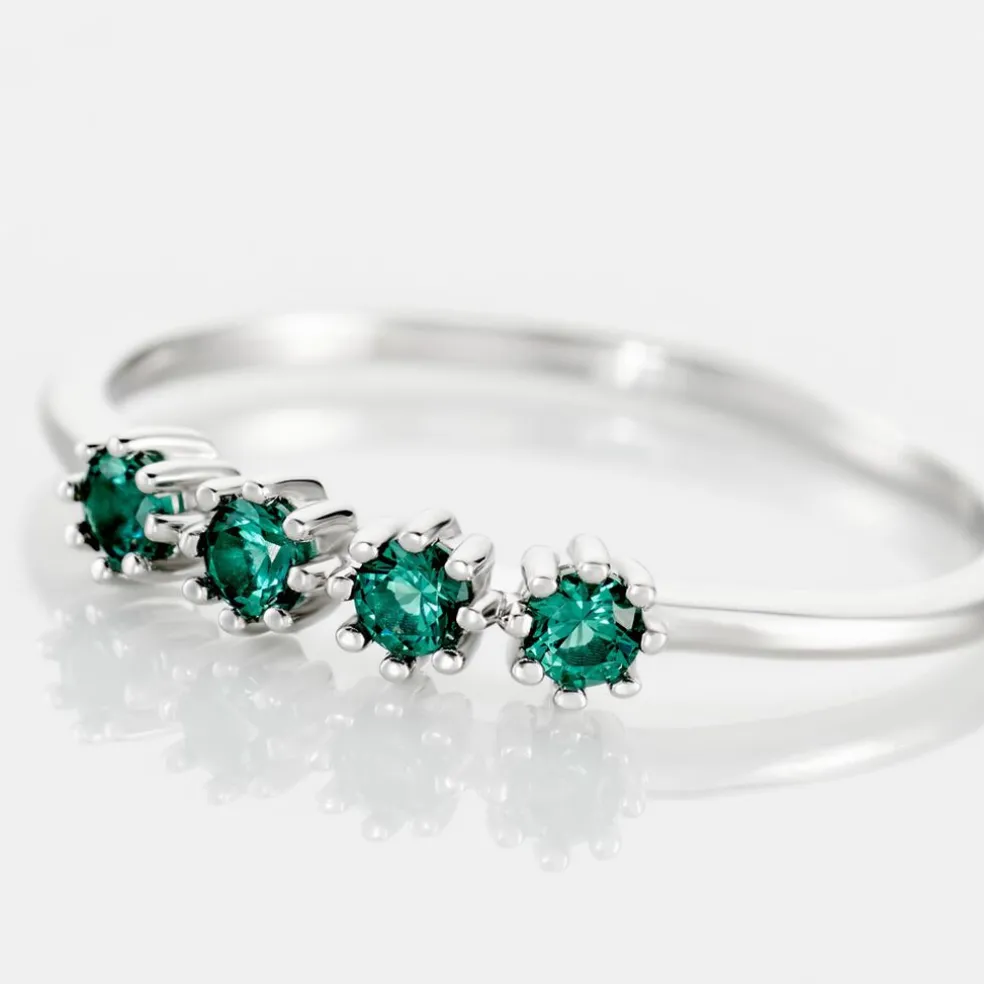 Bague Karrie Argent Blanc Oxyde De Zirconium