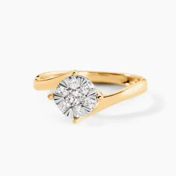 Bague Kenaniah Or Jaune Diamant Synthétique
