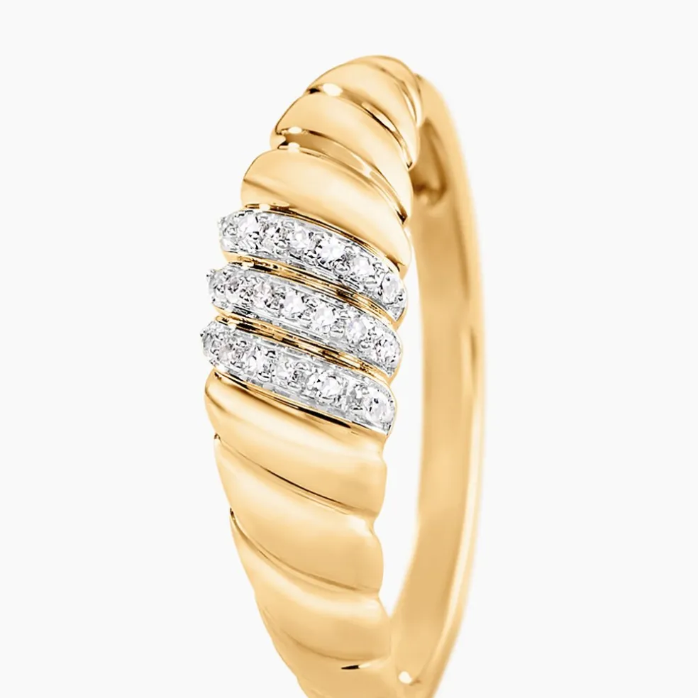 Bague Khadiga Or Jaune Diamant