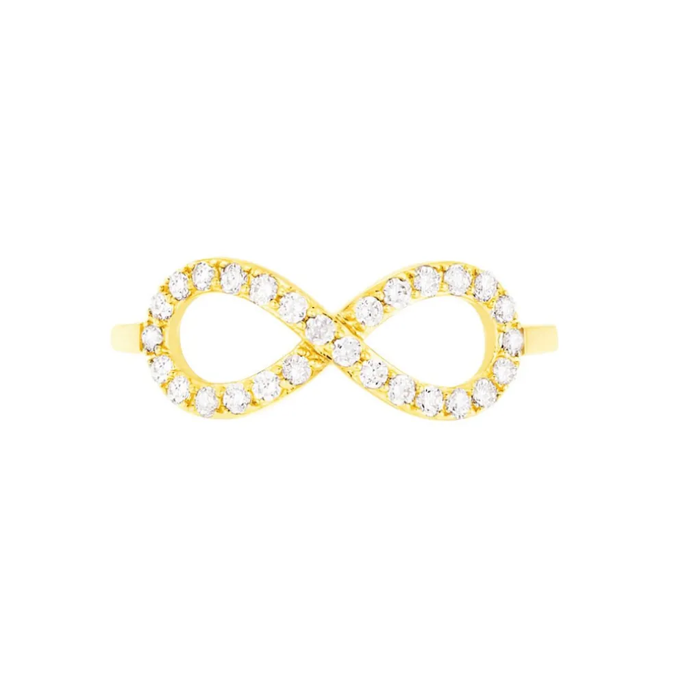 Bague Klothilda Or Jaune Oxyde De Zirconium